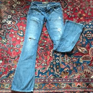 BKE distressed Designer Denim 27x 35.5 (X long)